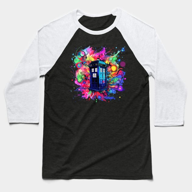 dr who Baseball T-Shirt by a cat cooking